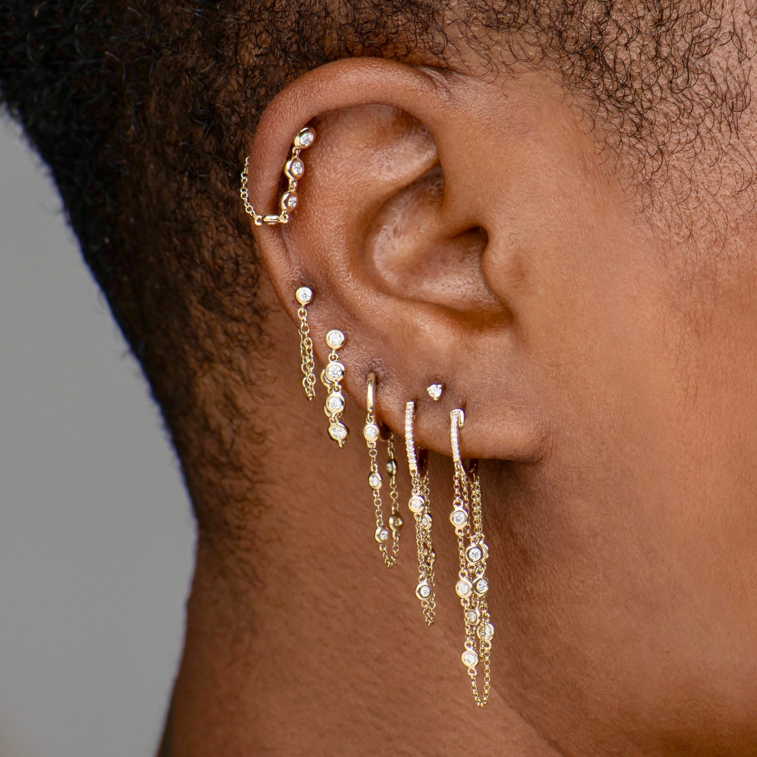 Diamond Bezel Wrap Earring – Ali Weiss Jewelry