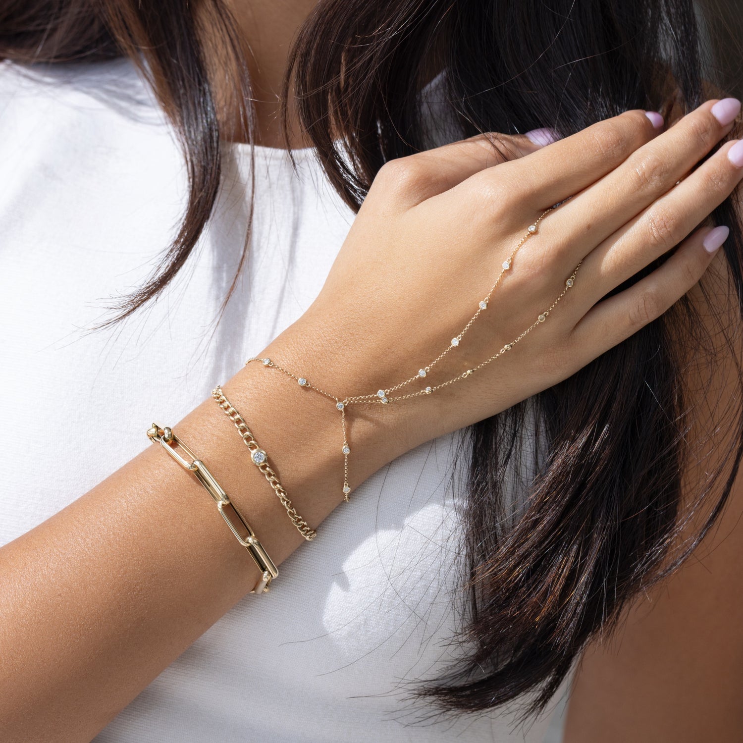 Large Gold Jumbo Link With Illusion Clasp Bracelet – Ali Weiss Jewelry