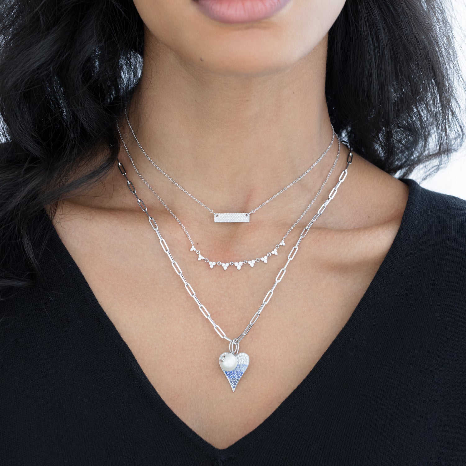 Chubby Pave Bar Necklace – Ali Weiss Jewelry