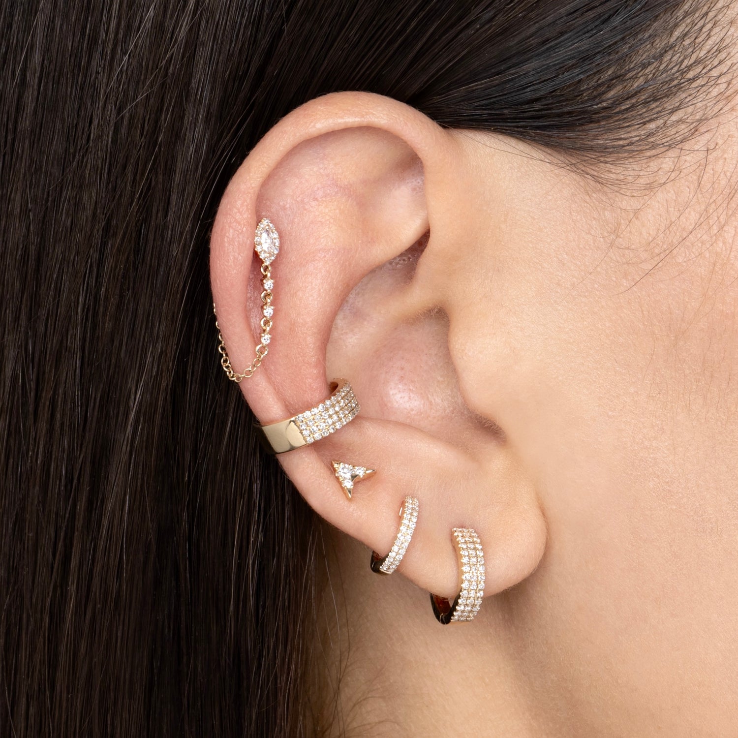 Double Row Small Pave Hoop – Ali Weiss Jewelry