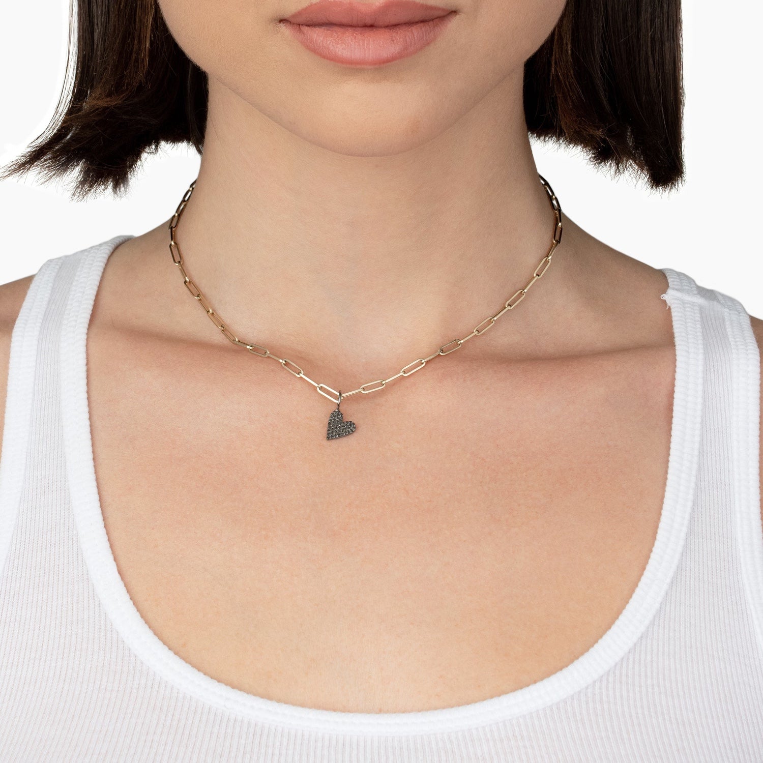 Small Pave Diamond Heart Charm – Ali Weiss Jewelry